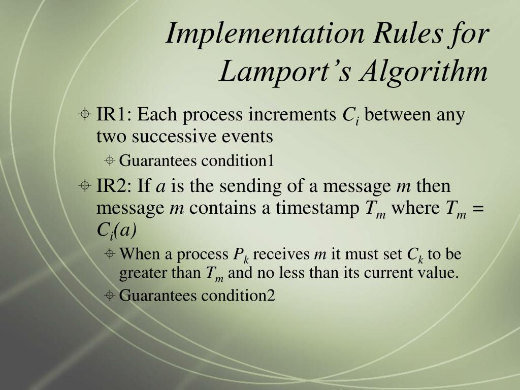 PPT Time, Clocks, and the Ordering of Events in a Distributed System