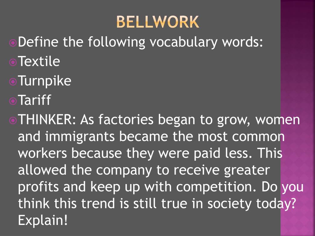 PPT BELLWORK PowerPoint Presentation, free download ID2180761