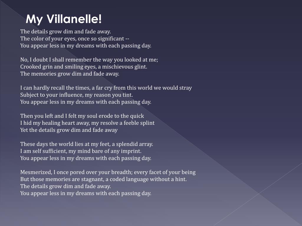 PPT Sylvia Plath and The Villanelle PowerPoint Presentation, free