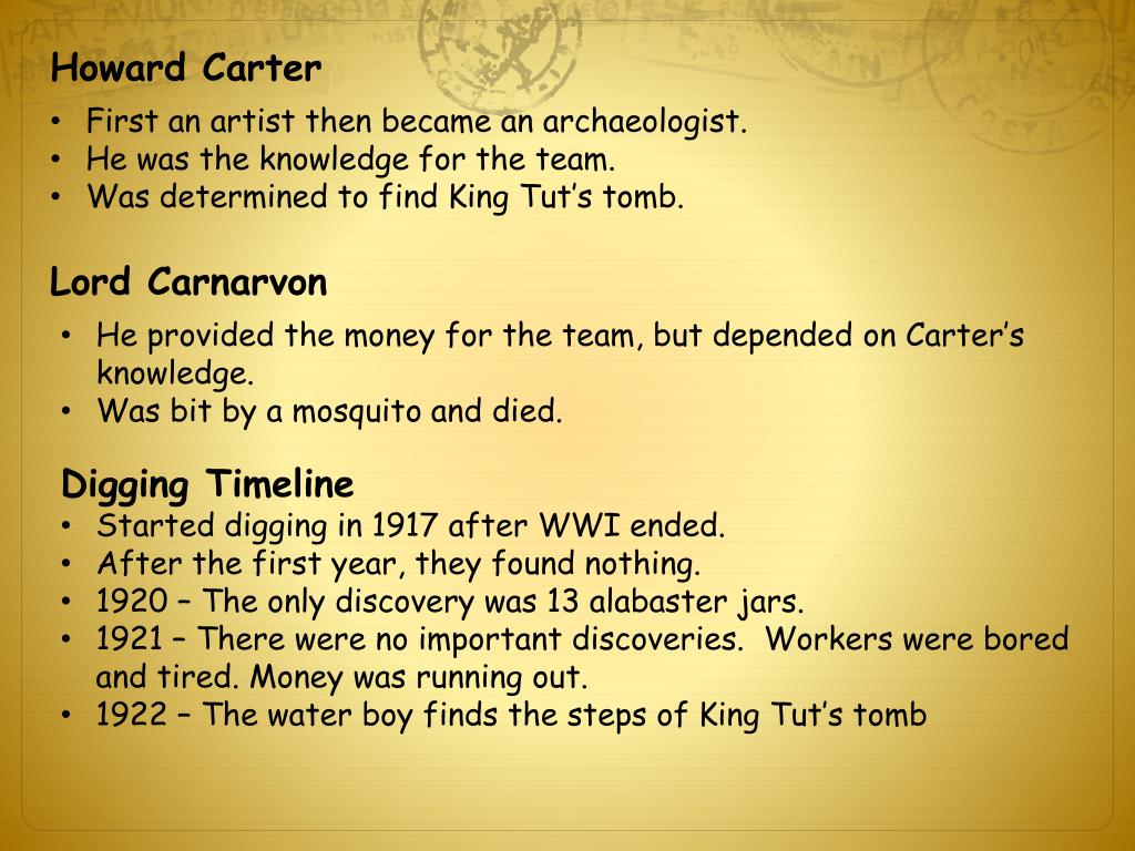 PPT Howard Carter and Lord Carnarvon PowerPoint Presentation, free