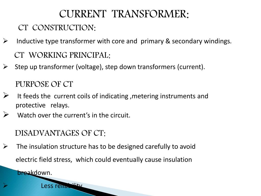 PPT CURRENT TRANSFORMER PowerPoint Presentation, free