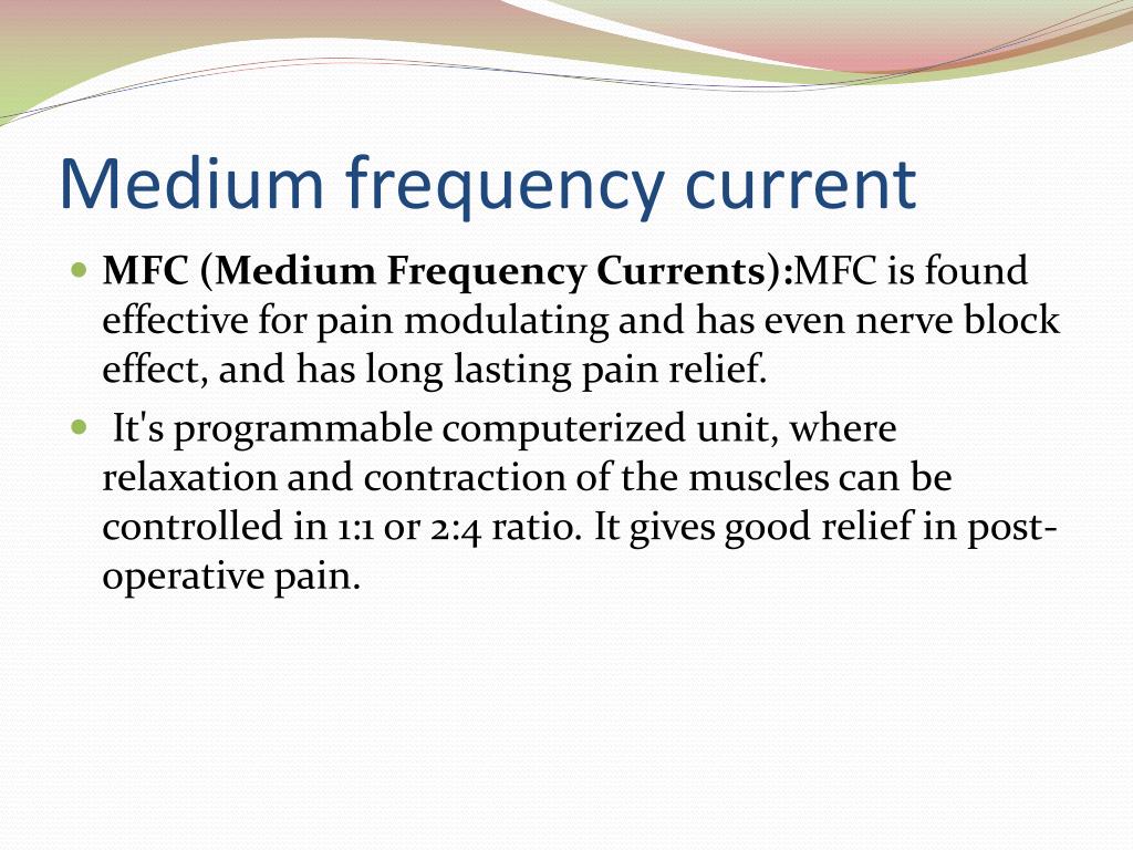 PPT ELECTROTHERAPY PowerPoint Presentation, free download ID2182818
