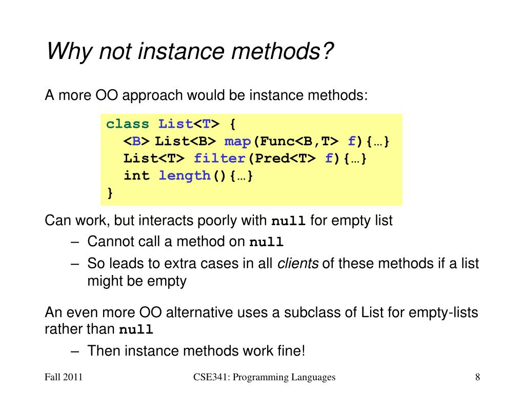 PPT CSE341 Programming Languages Lecture 11 Closures ish Java & C