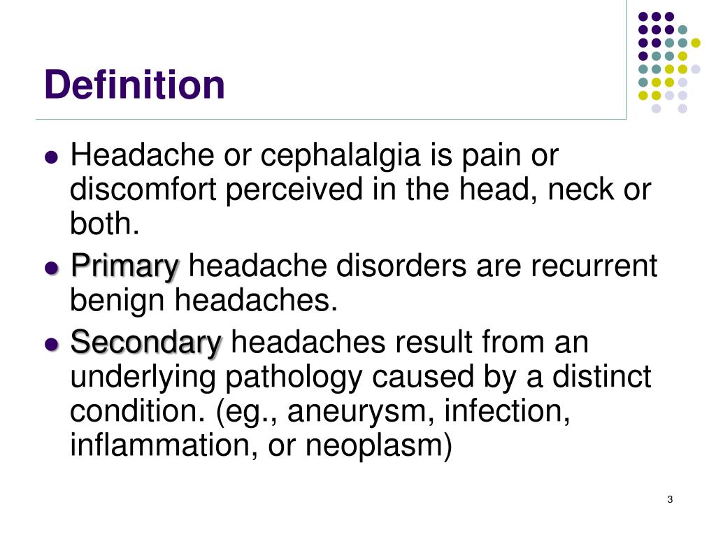 PPT HEADACHE in Primary Care PowerPoint Presentation, free download