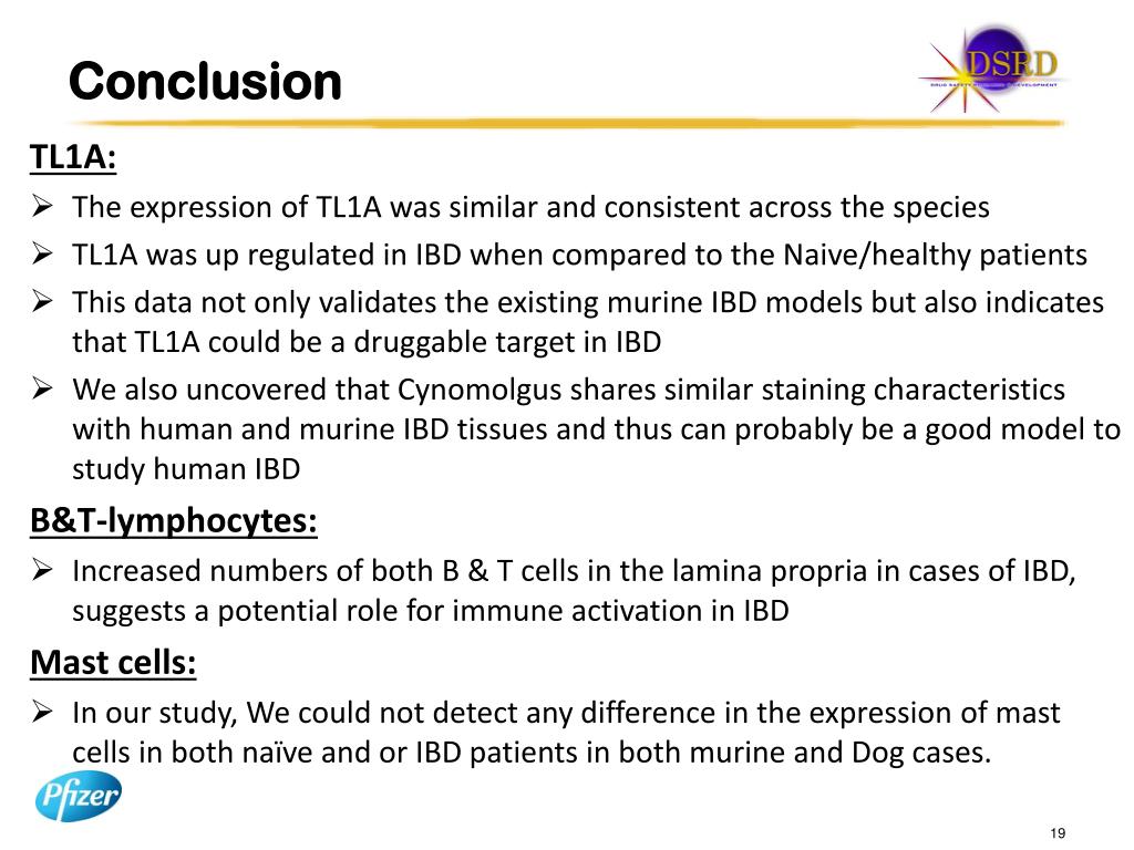 PPT TL1A Expression in Human IBD and Animal Models PowerPoint