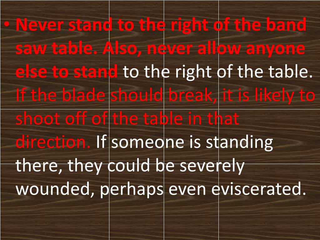 PPT Band Saw PowerPoint Presentation, free download ID2189821