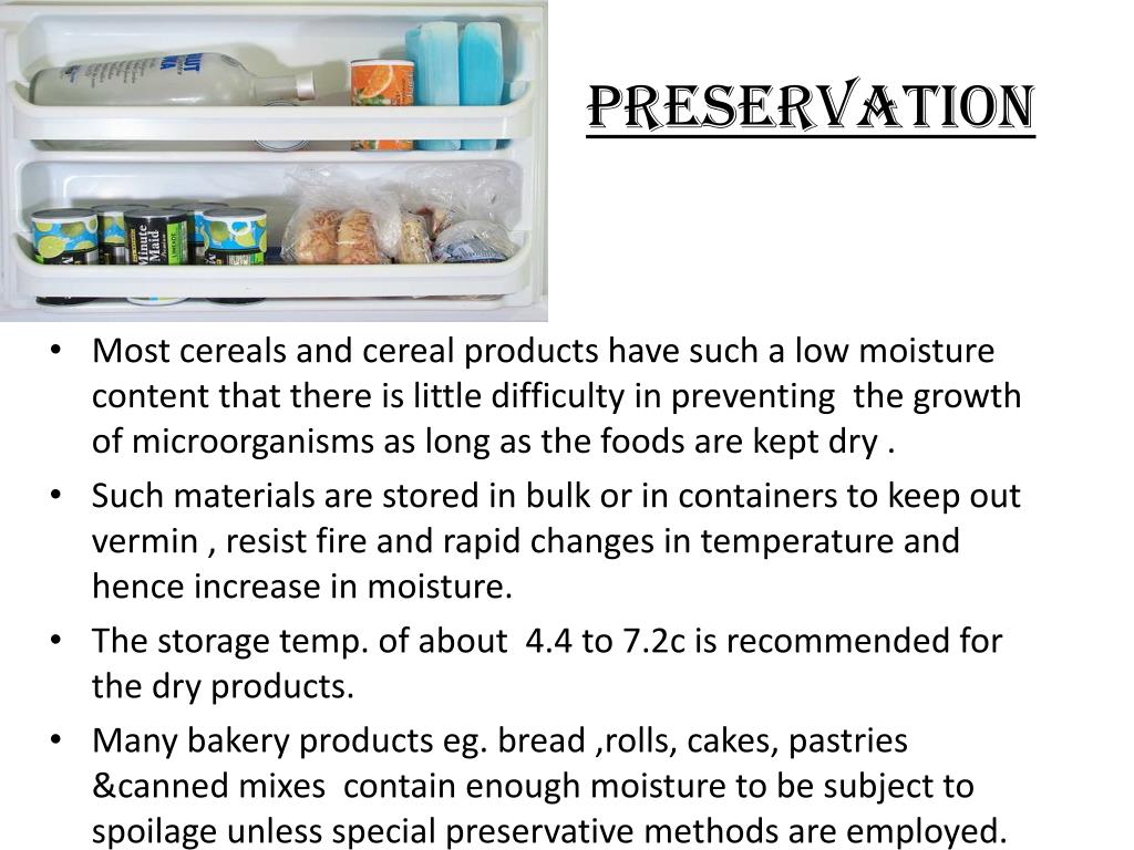 PPT Contamination, preservation and spoilage of cereals &cereal