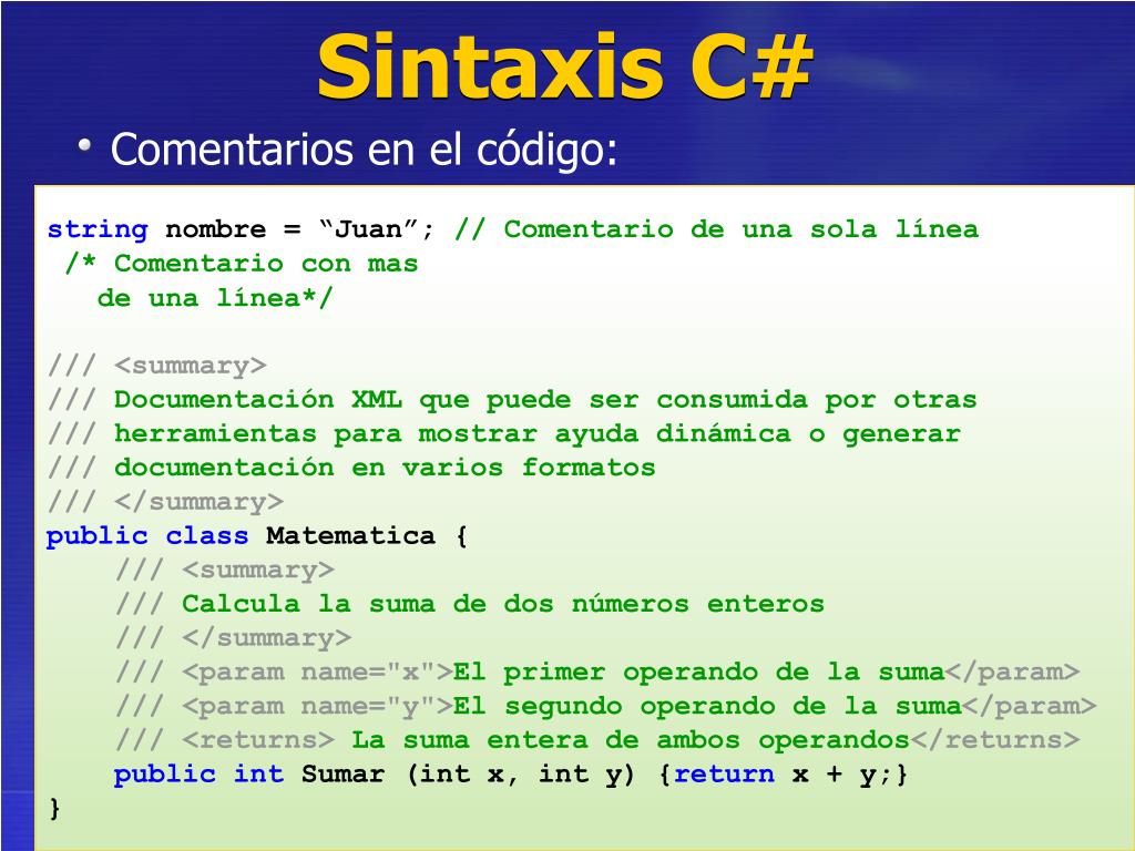 PPT Sintaxis de C (Declaraciones y Tipos) PowerPoint Presentation