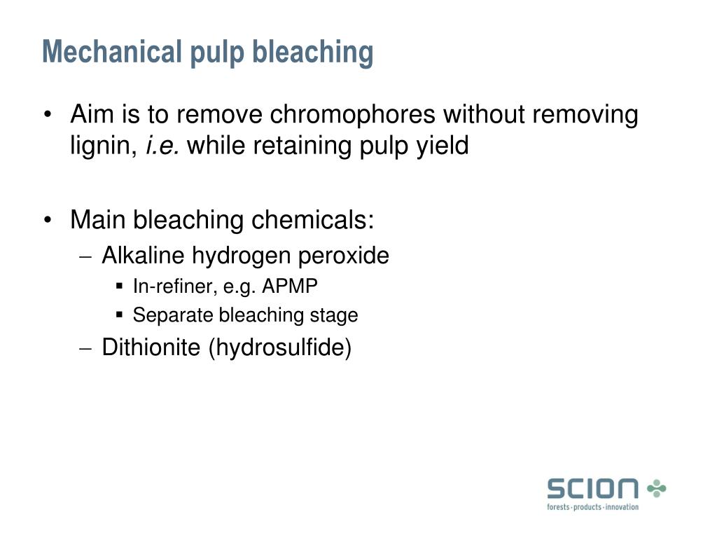 PPT Mechanical Pulping and Pulp Bleaching Chemistry PowerPoint
