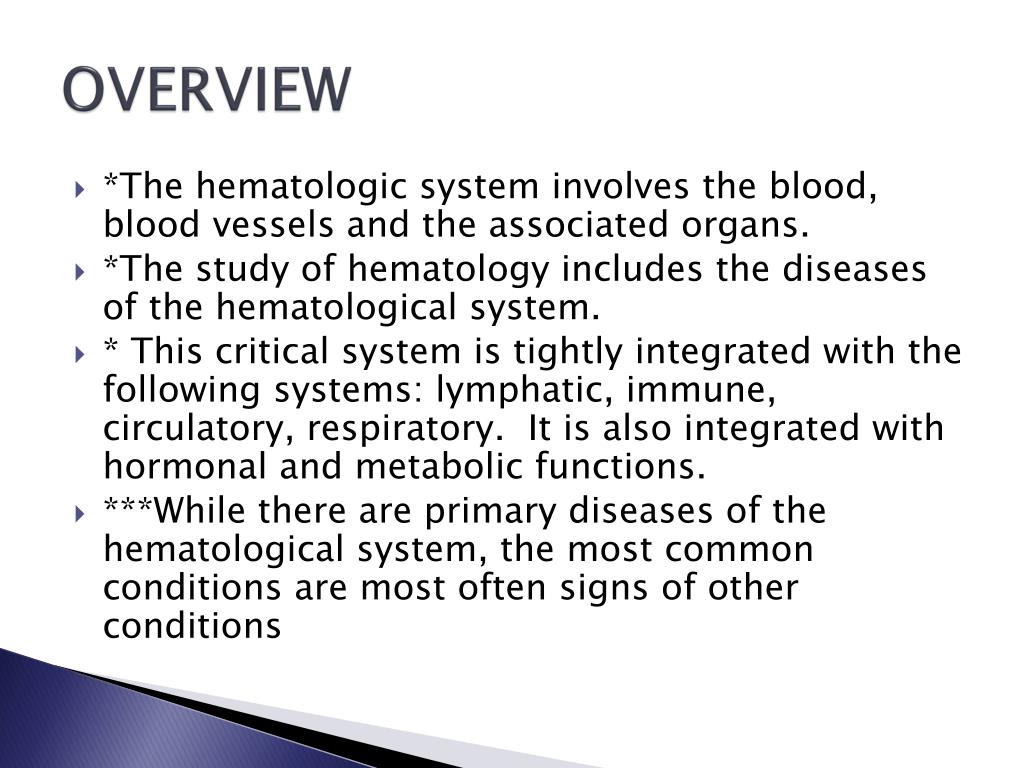 PPT HEMATOLOGIC SYSTEM PowerPoint Presentation, free download ID