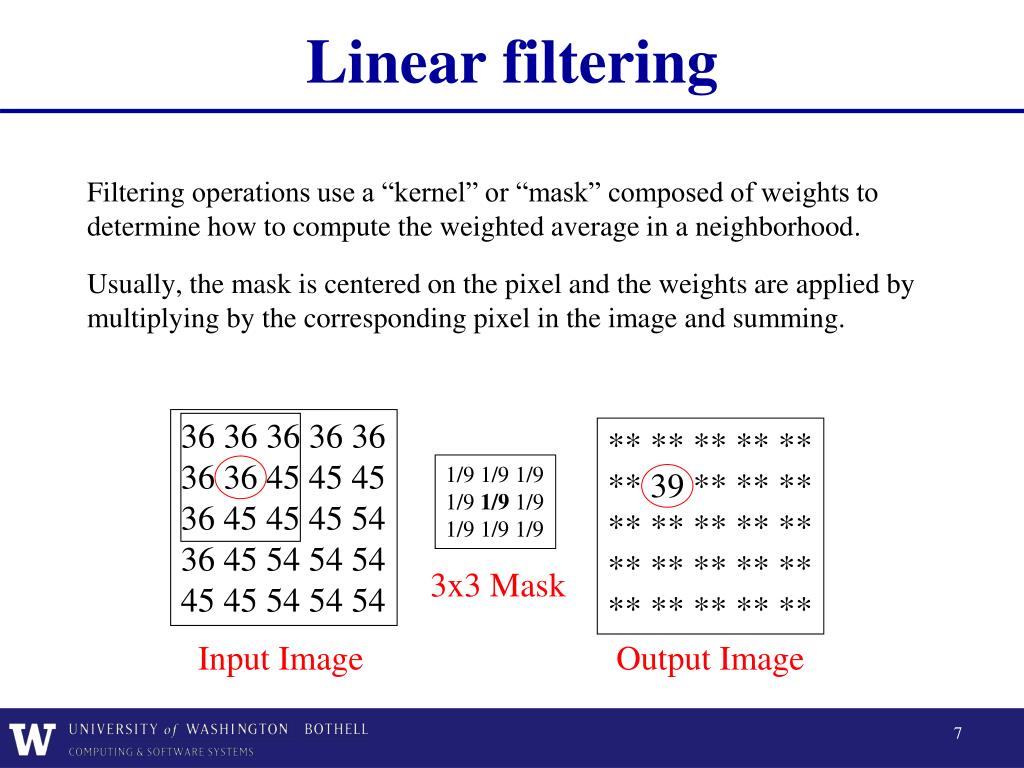 PPT Lecture 4 Linear Filters and Convolution PowerPoint Presentation ID2194908