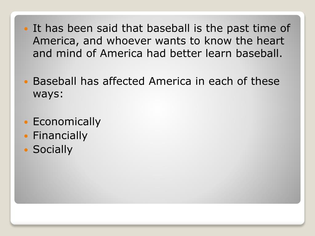PPT History of Baseball PowerPoint Presentation, free download ID