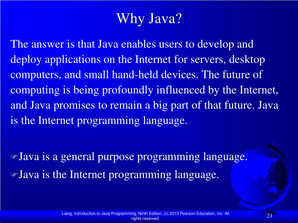 PPT Chapter 1 Introduction to Computers, Programs, and Java