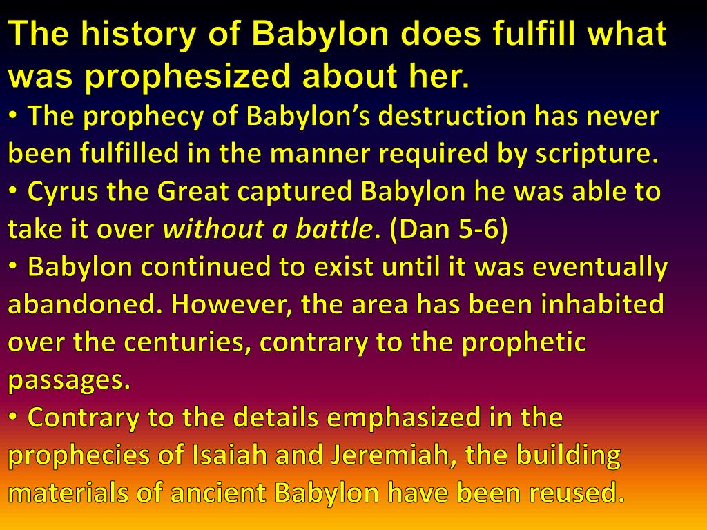 PPT The Destruction of Babylon Revelation 18 PowerPoint Presentation