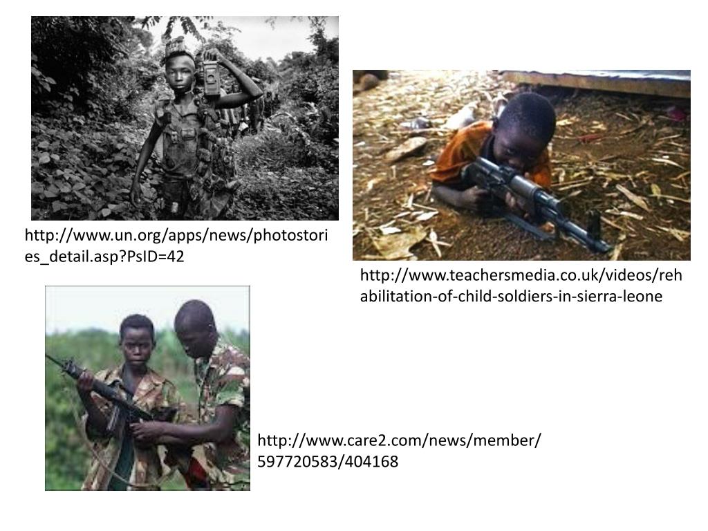 PPT Child Soldiers in Sierre Leone PowerPoint Presentation, free