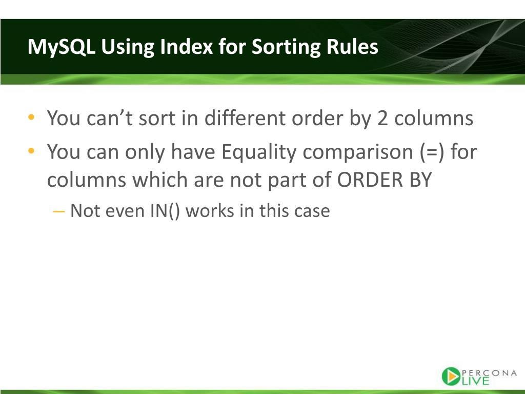 PPT MySQL Indexing PowerPoint Presentation, free download ID2200391