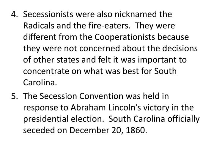 PPT South Carolina Attitudes of Secession PowerPoint Presentation