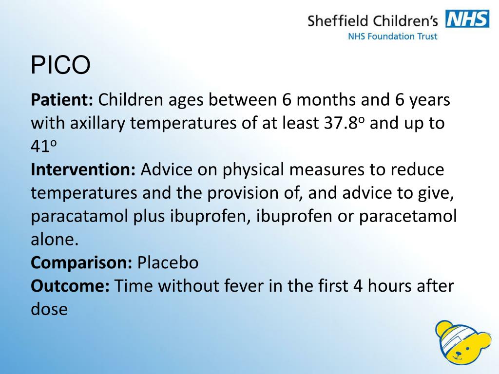 PPT Paracetamol plus Ibuprofen for the treatment of fever in children