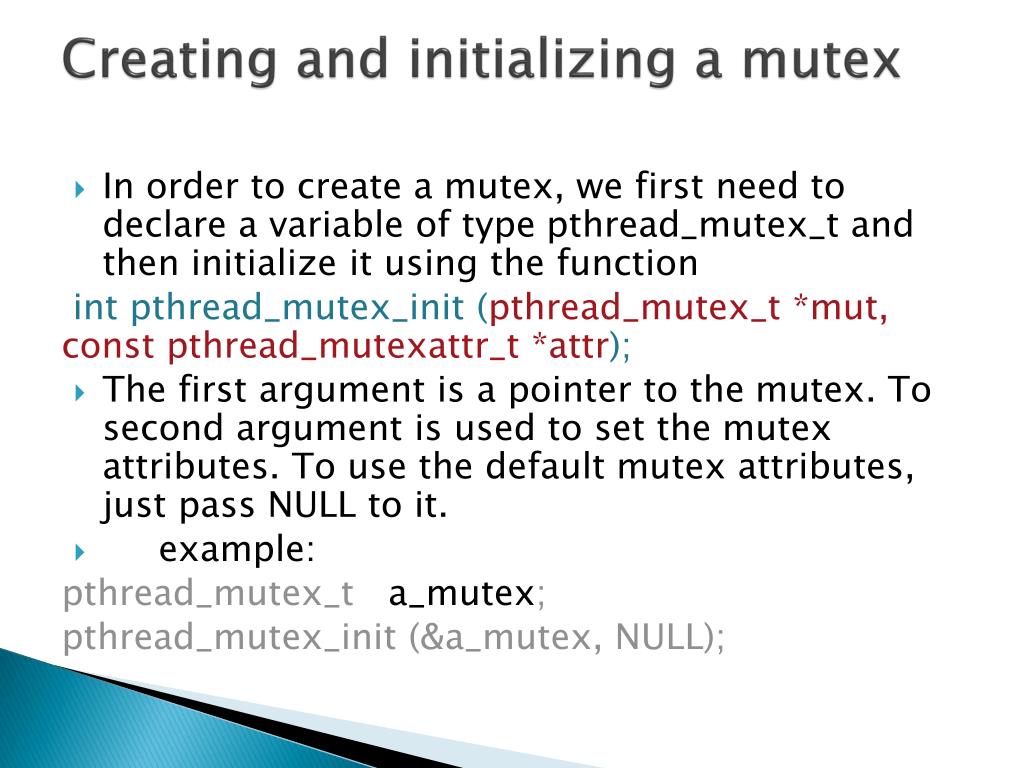 PPT Synchronizing threads with mutexes PowerPoint Presentation, free