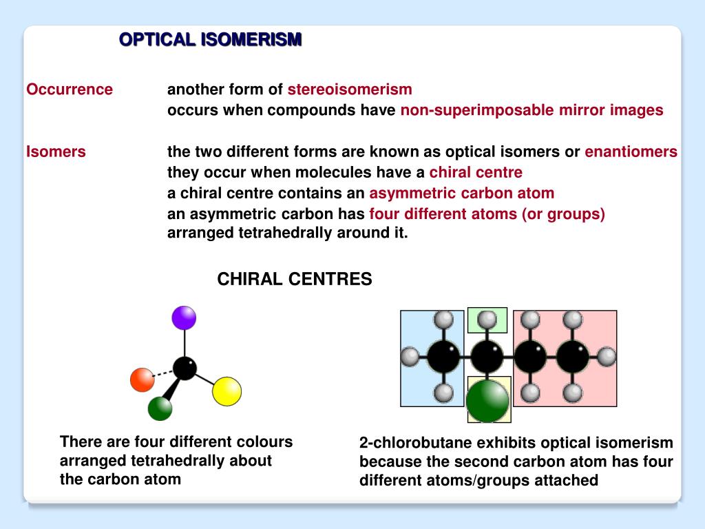 PPT OPTICAL ISOMERISM PowerPoint Presentation, free download ID2203073