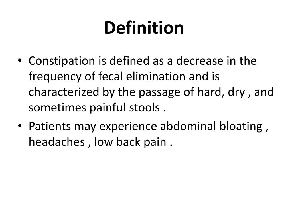 PPT Constipation PowerPoint Presentation, free download ID2205949