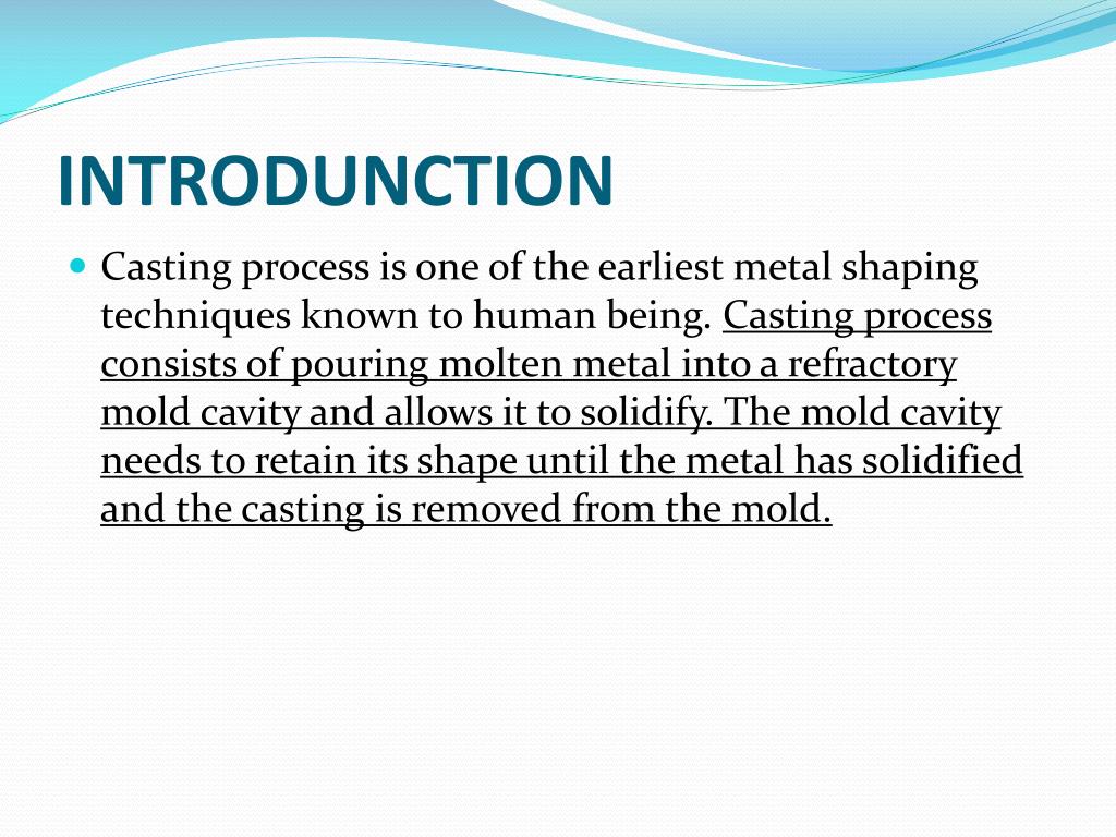 PPT CHAPTER SEVEN CASTING PROCESSES PowerPoint Presentation, free