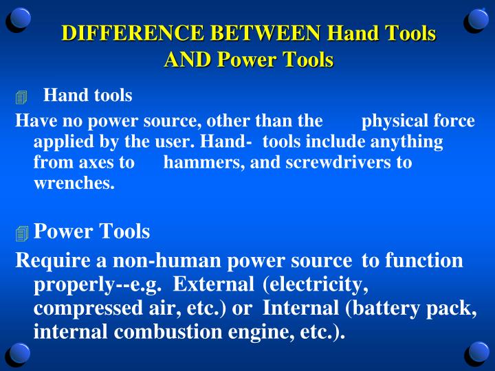 PPT Hand and Power Tool Safety PowerPoint Presentation ID2212759