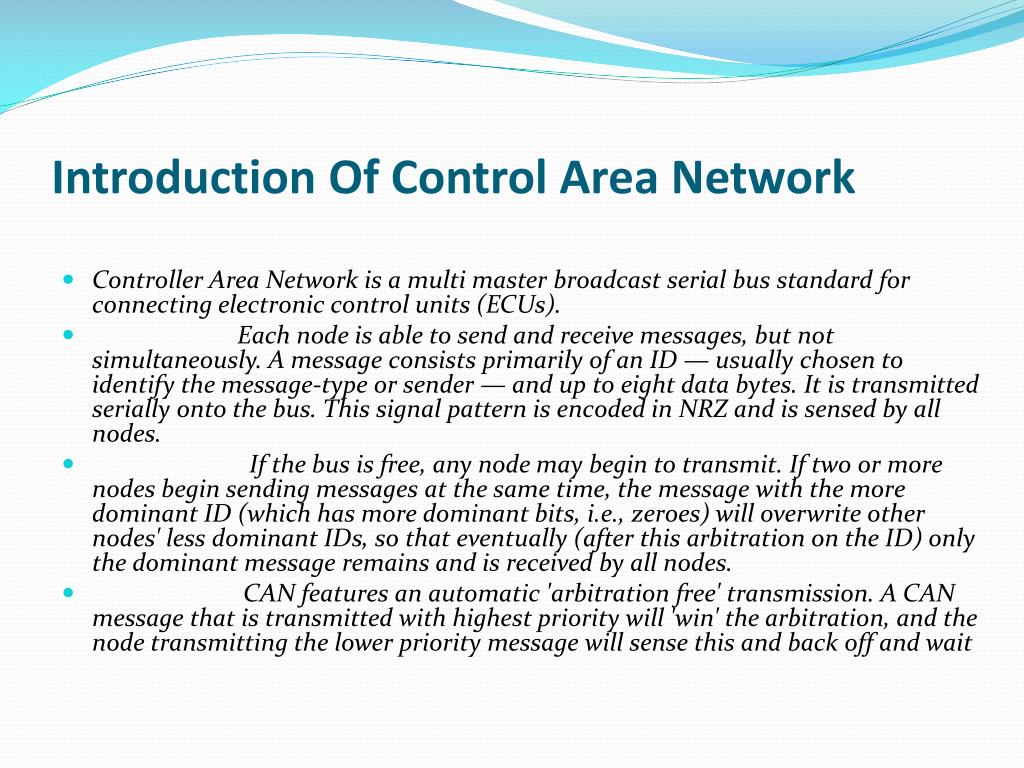 PPT Control Area Network PowerPoint Presentation, free download ID