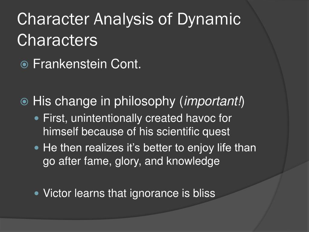 PPT Character development and analysis in Frankenstein PowerPoint