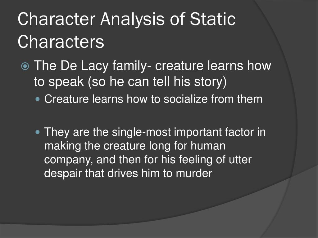 PPT Character development and analysis in Frankenstein PowerPoint