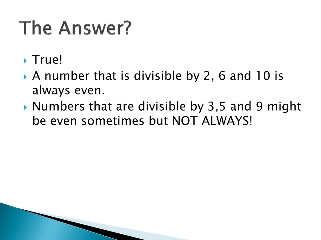 PPT Divisibility Rules Practice PowerPoint Presentation, free