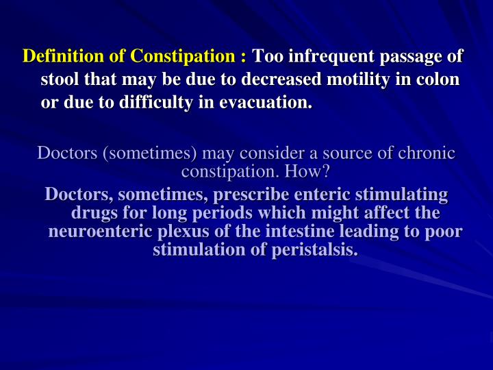PPT Drugs for Constipation PowerPoint Presentation ID2220850