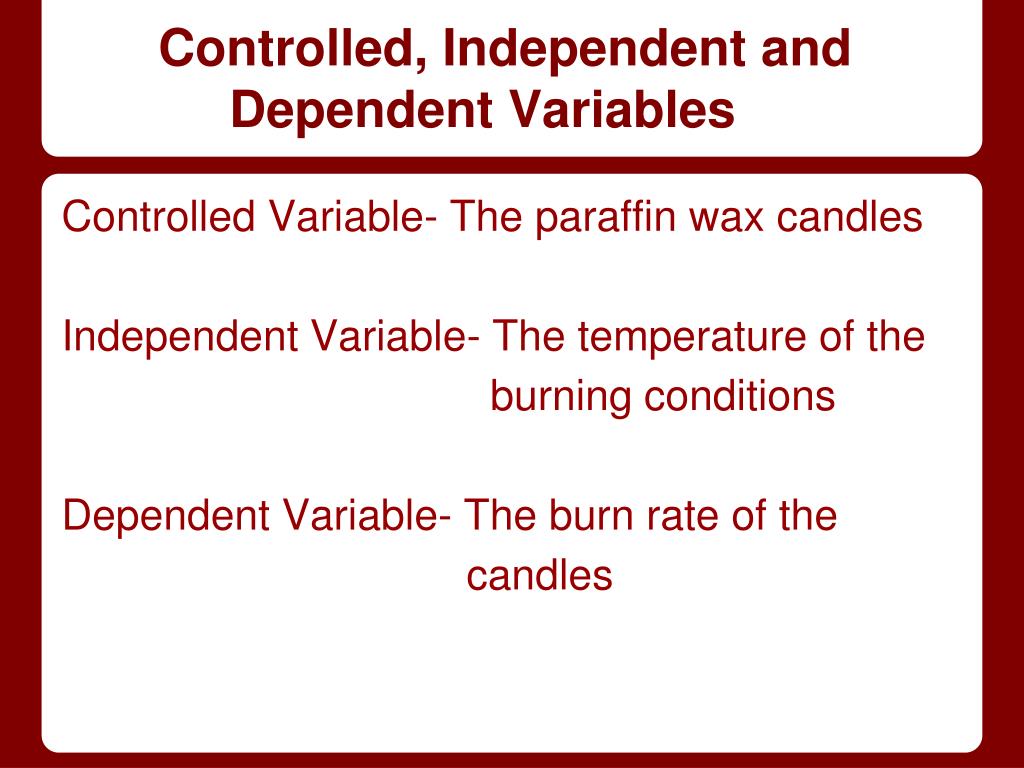 PPT How does temperature affect the rate at which a candle burns