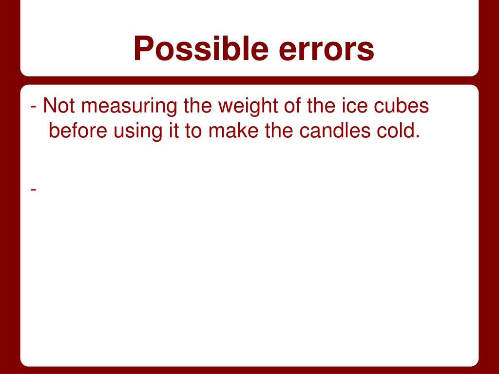 PPT How does temperature affect the rate at which a candle burns