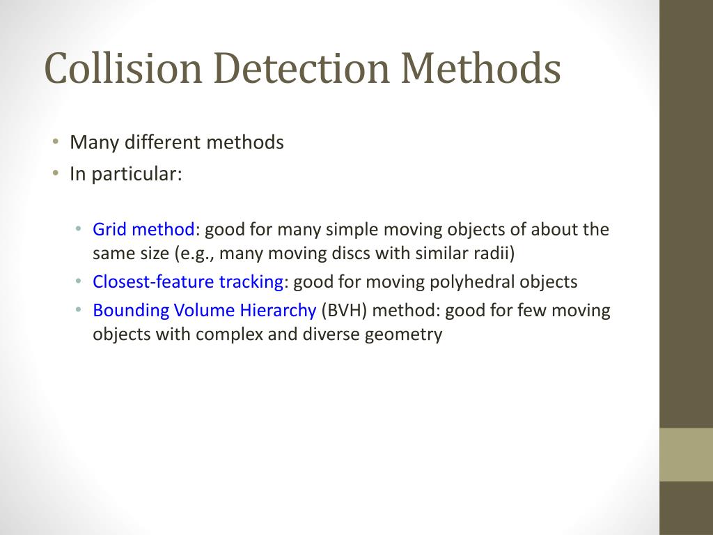 PPT Geometric Representations & Collision Detection PowerPoint Presentation ID2223920