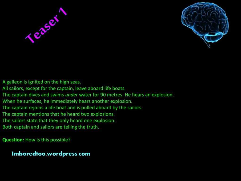 PPT Brain Teasers PowerPoint Presentation, free download ID2224664