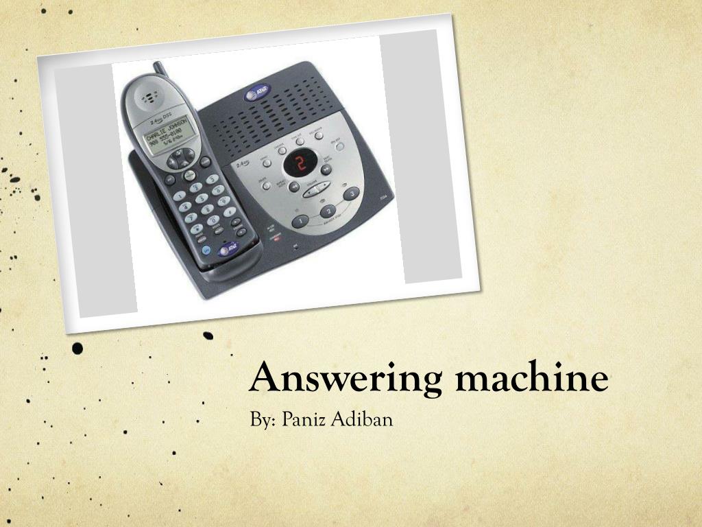 PPT Answering machine PowerPoint Presentation, free download ID2226255