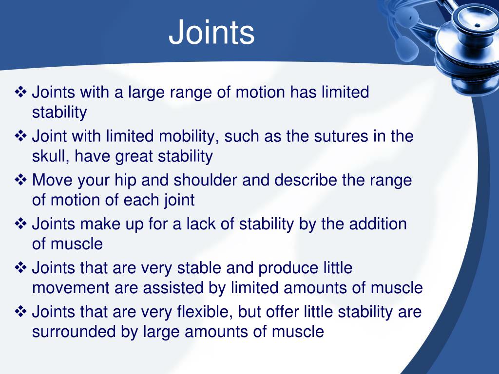 PPT 4.1 Joints and Muscles PowerPoint Presentation, free download ID2226490