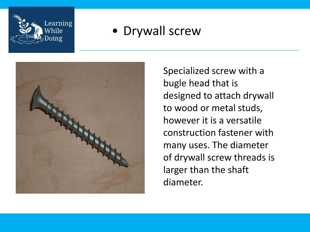 PPT Types of Screw PowerPoint Presentation, free download ID2226933