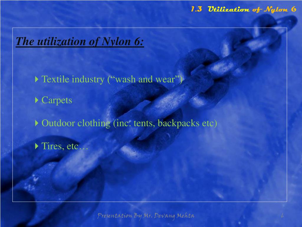 PPT Presentation On Polyamides Nylon 6 PowerPoint Presentation