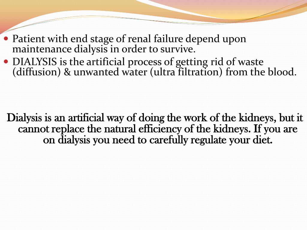 PPT PRESENTATION ON DIALYSIS PowerPoint Presentation, free download ID2227697
