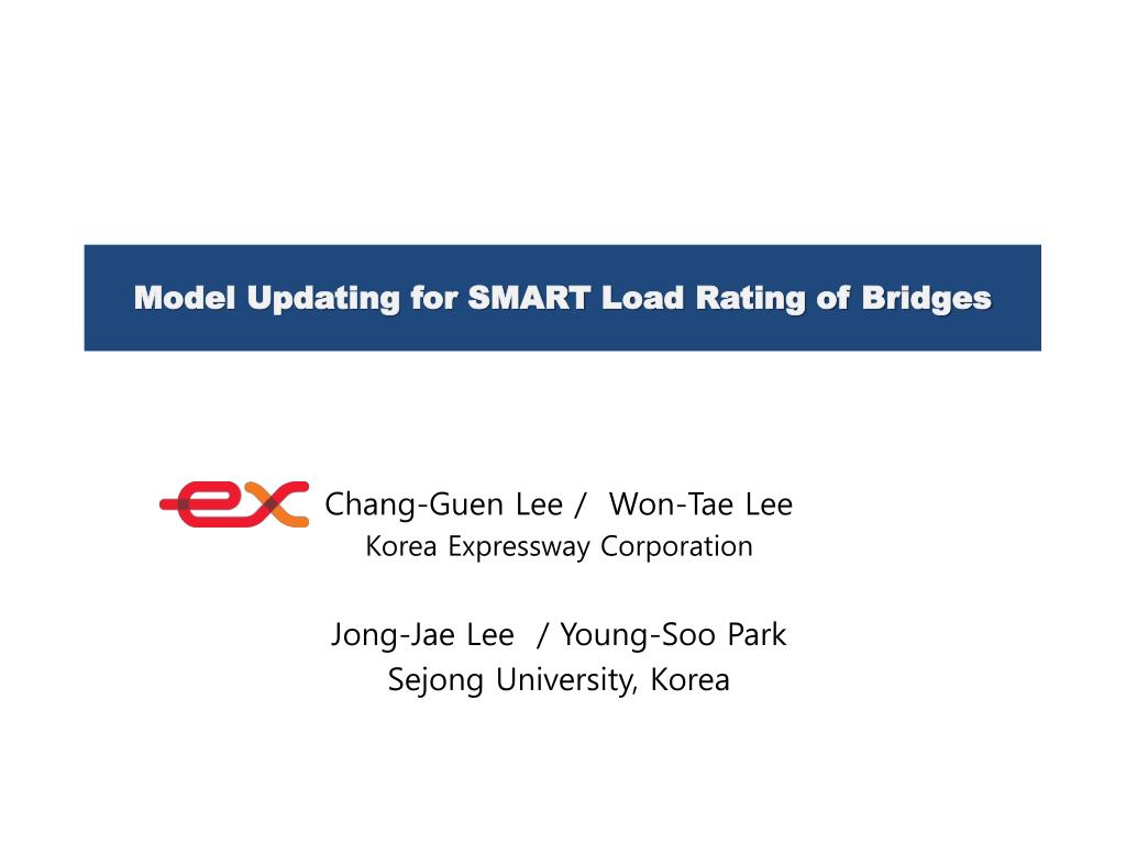 PPT Model Updating for SMART Load Rating of Bridges PowerPoint