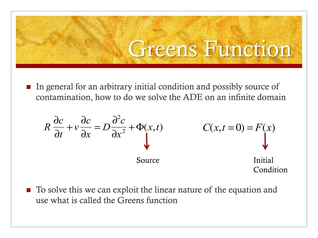 PPT The Advection Dispersion Equation PowerPoint Presentation, free
