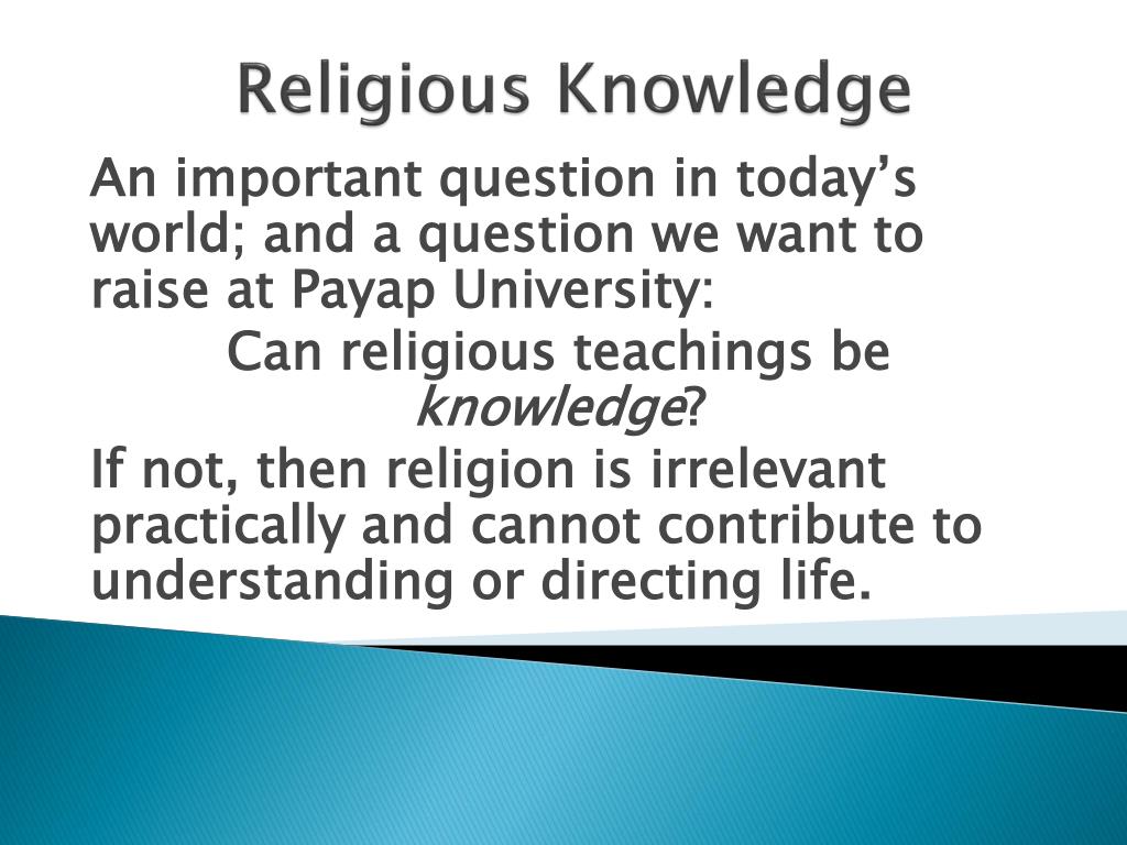 PPT Religious Knowledge PowerPoint Presentation, free download ID