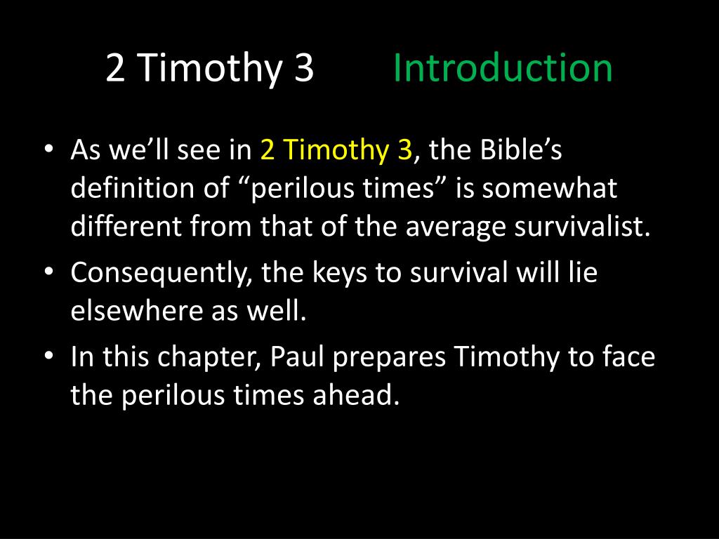 PPT How to Survive in Perilous Times PowerPoint Presentation, free