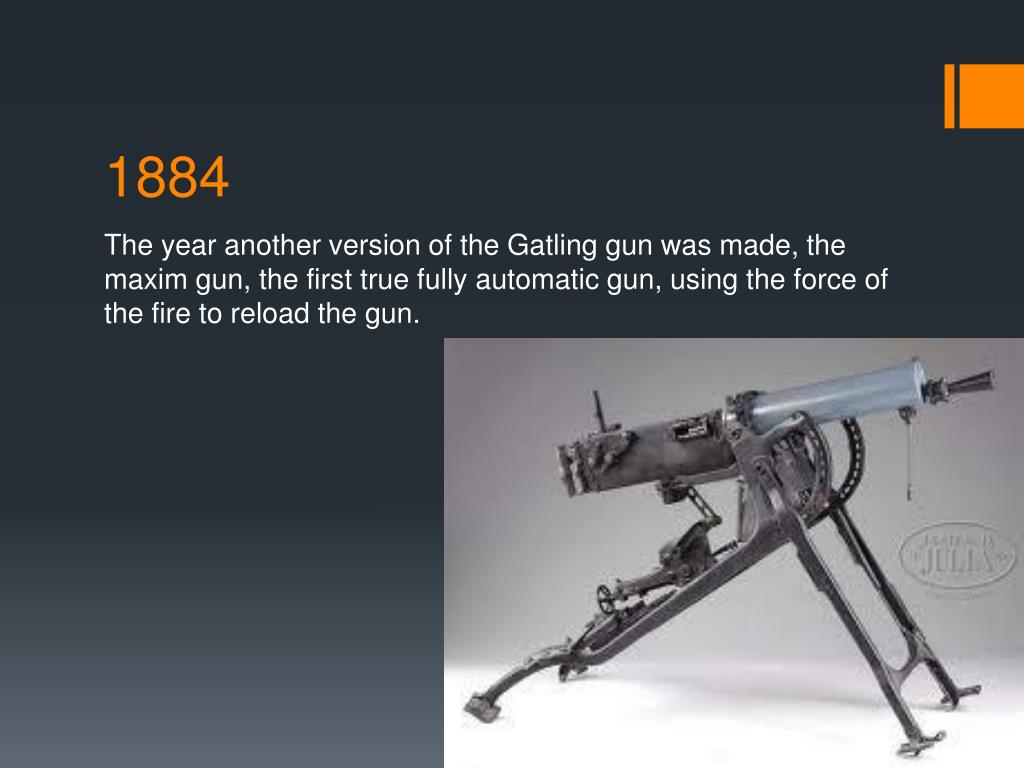 PPT History of the Gatling gun PowerPoint Presentation, free download