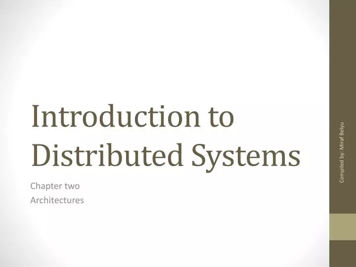 PPT Introduction to Distributed Systems PowerPoint Presentation, free