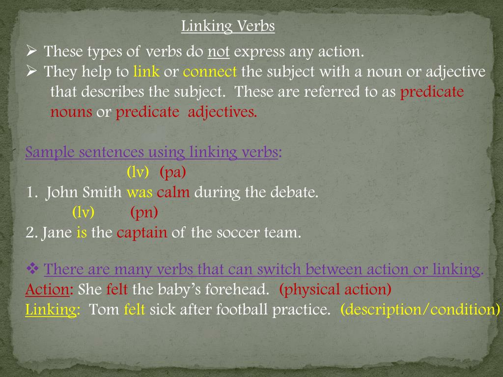 PPT Types of Verbs PowerPoint Presentation, free download ID2238618