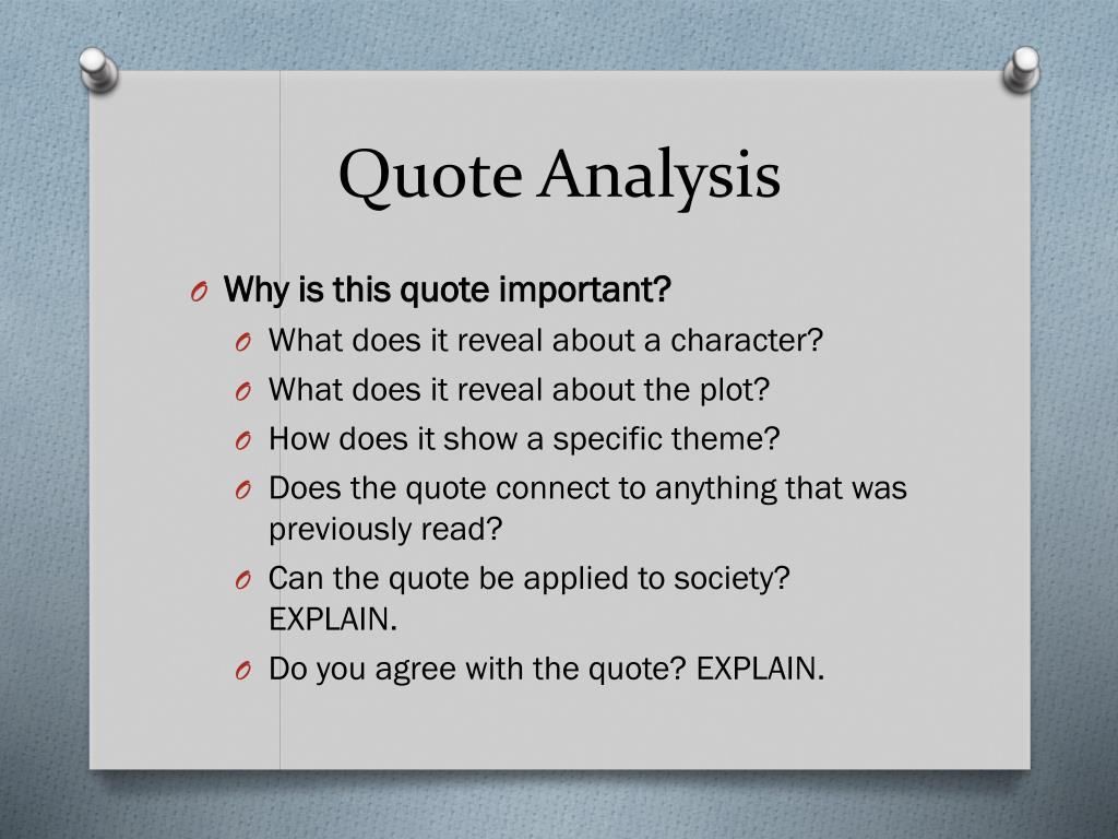 PPT I can analyze quotes PowerPoint Presentation, free download ID