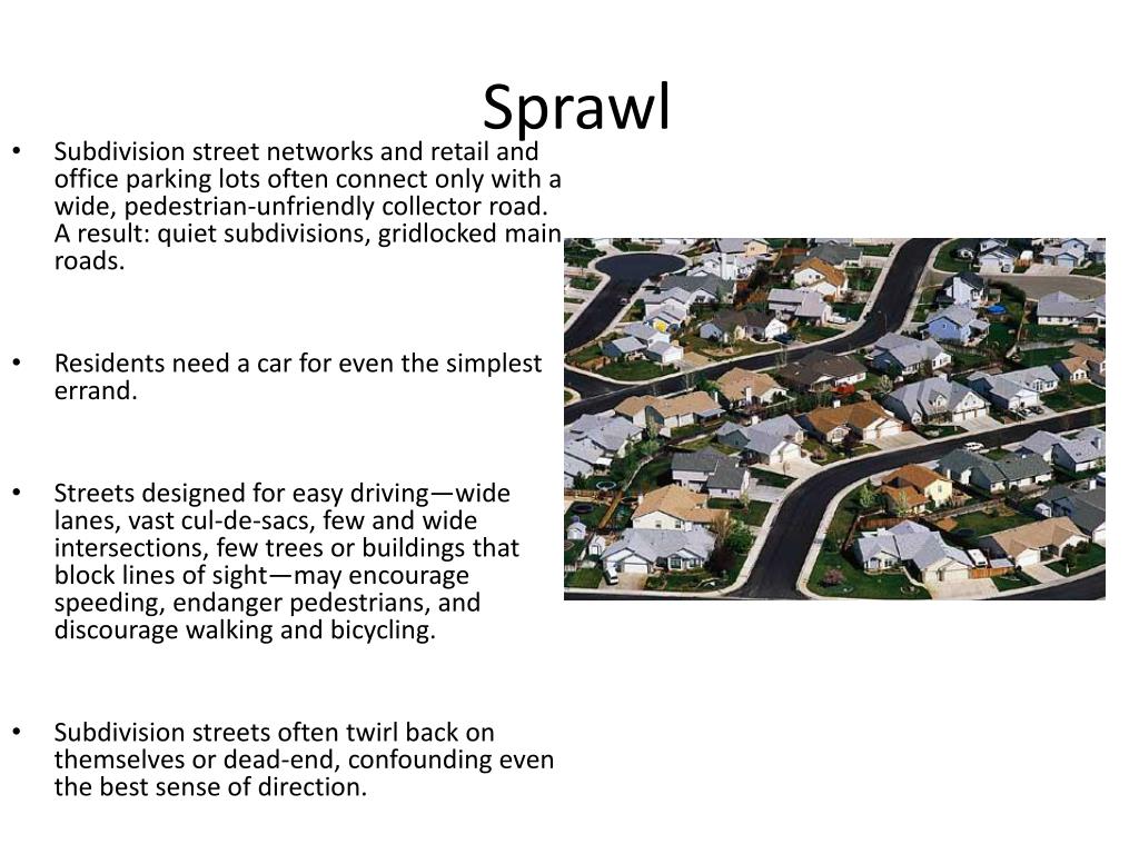 The Definition Of Suburban Sprawl